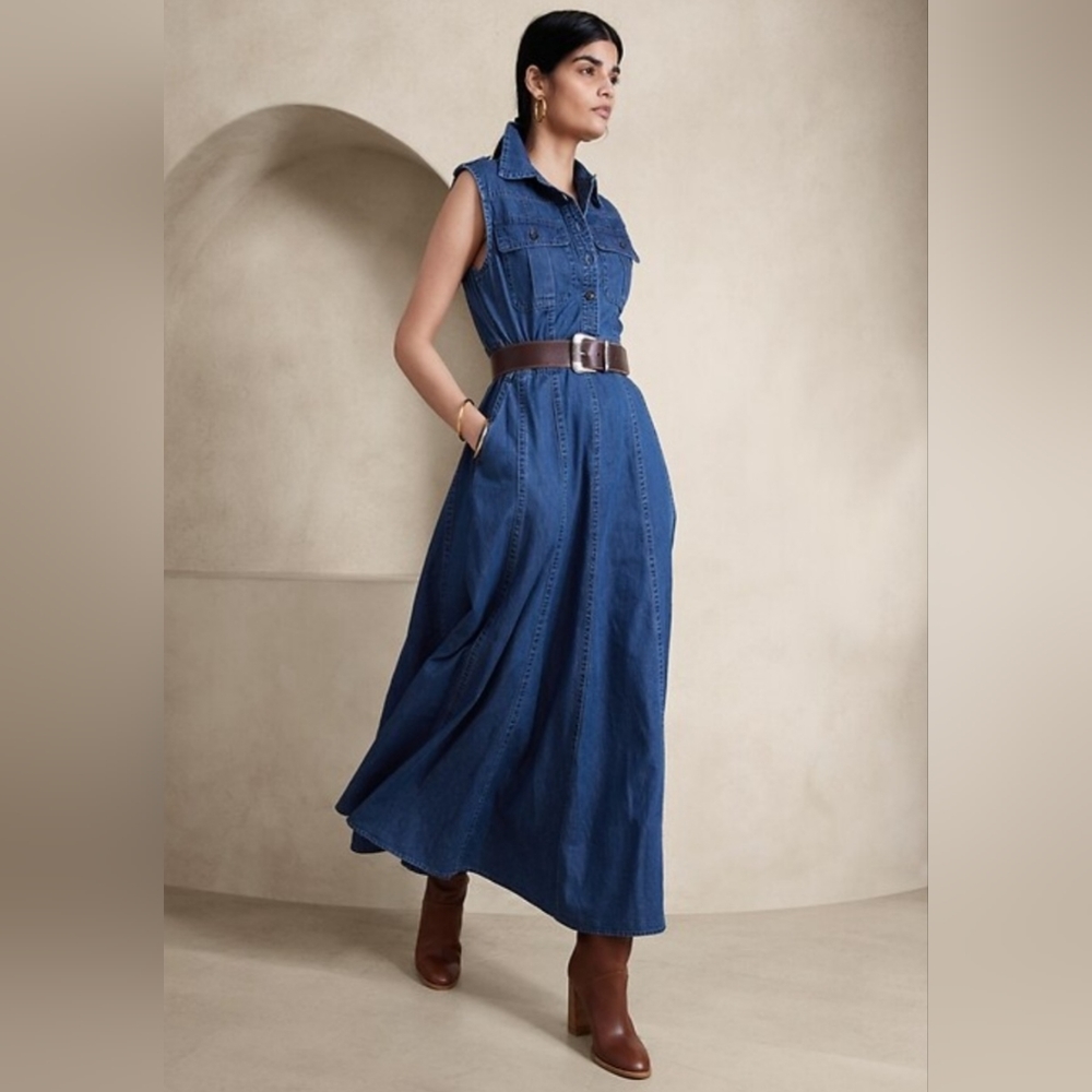 Banana Republic Vivo Denim Maxi Dress